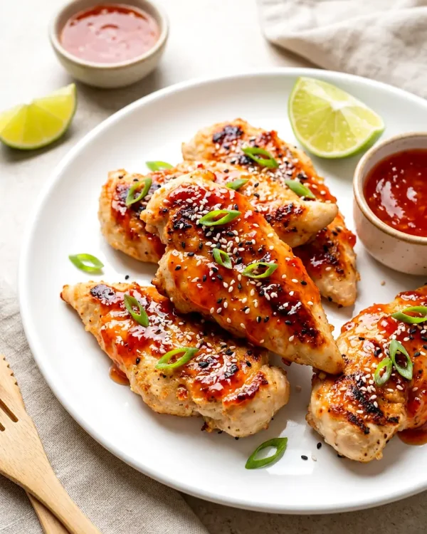 Air Fryer Sweet Chili Chicken Tenders (Juicy, Glazed)