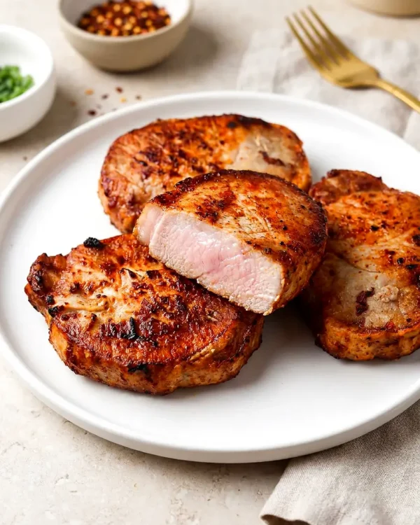 Air Fryer Frozen Pork Chops: Juicy in About 20 Minutes