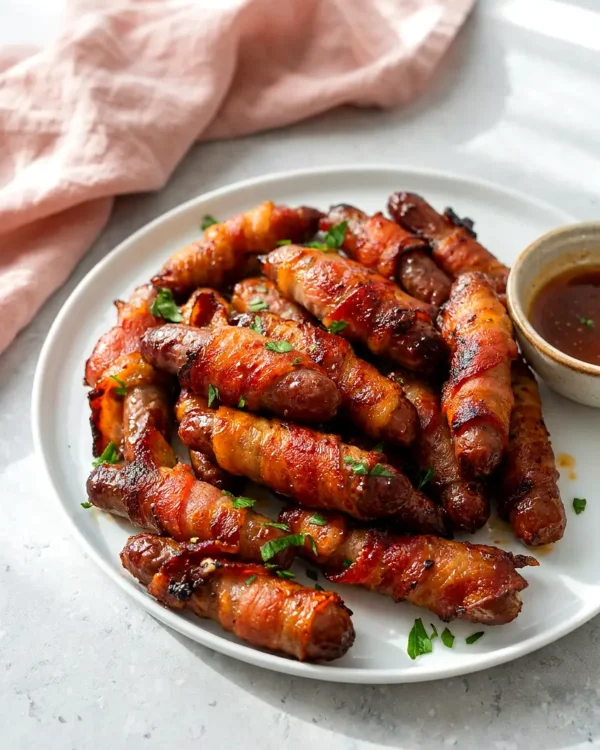 Air Fryer Bacon Pigs in a Blanket