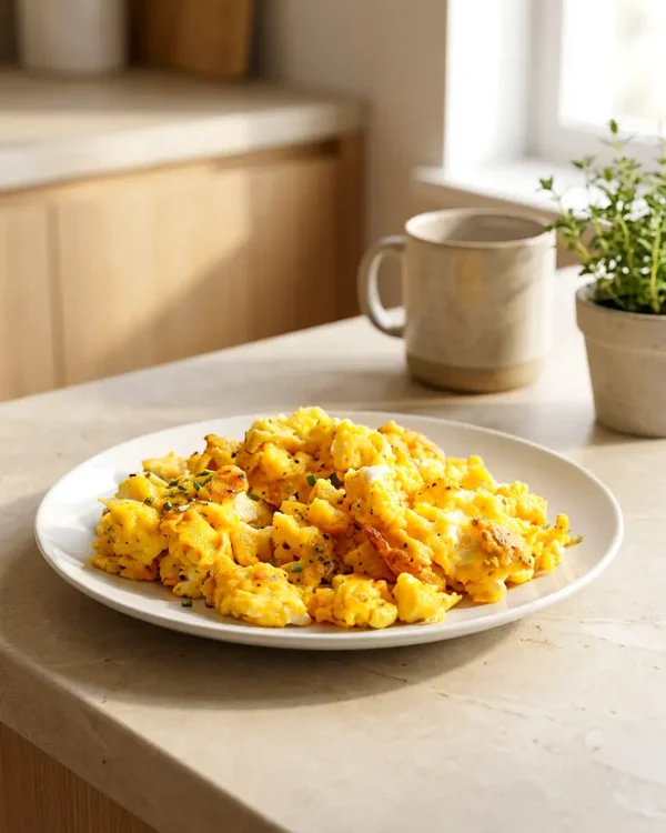 Air Fryer Scrambled Eggs