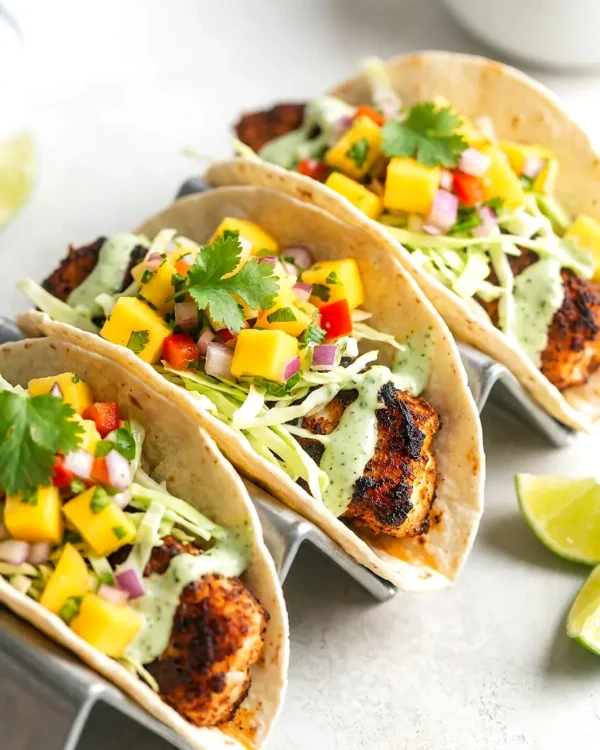 Air Fryer Fish Tacos (Cod) — Blackened, No Breading