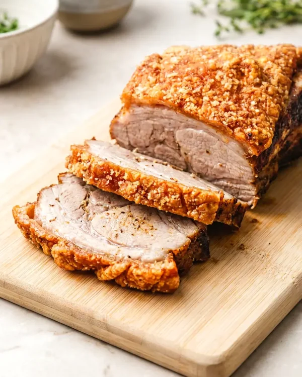Air Fryer Roast Pork with Crackling