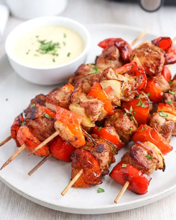 Air Fryer Pork Kebabs