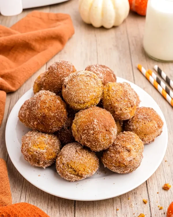 Air Fryer Pumpkin Donut Holes