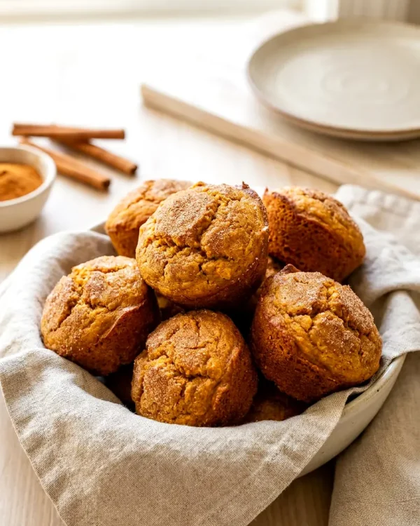 Air Fryer Pumpkin Muffins