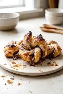 Air Fryer Chocolate Pastry Knots