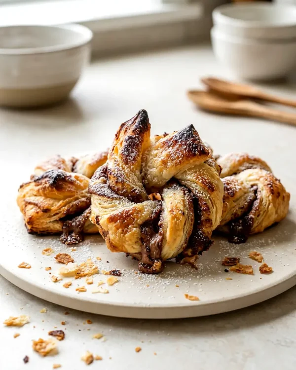 Air Fryer Chocolate Pastry Knots